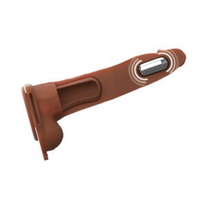 Alternative view of Fantasy X-Tensions Elite Vibrating Hollow Silicone Strap-On 8 in. Brown