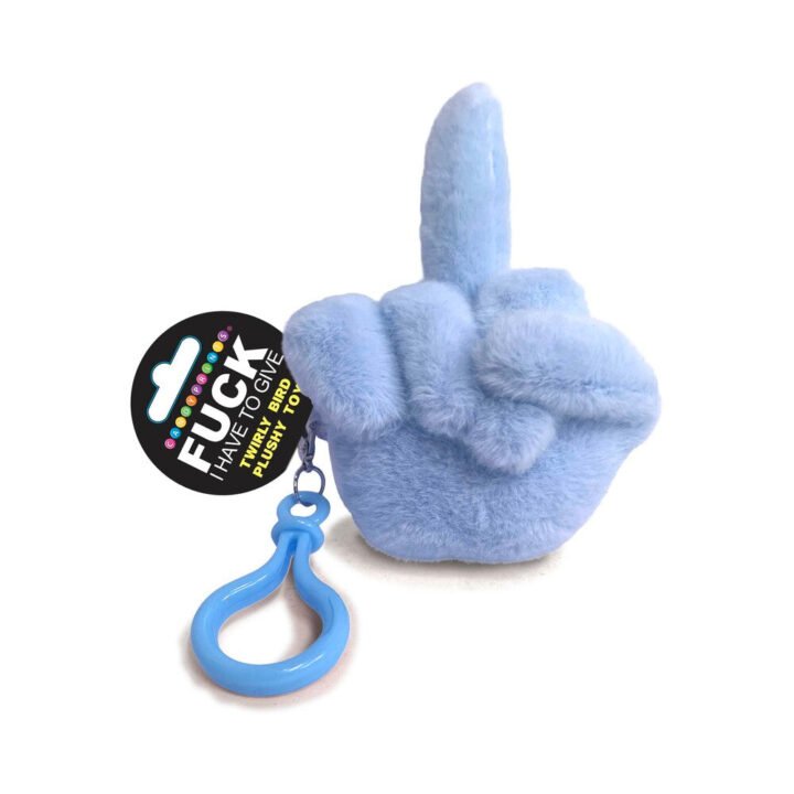 Fucks To Give Twirly Bird Plushie Blue