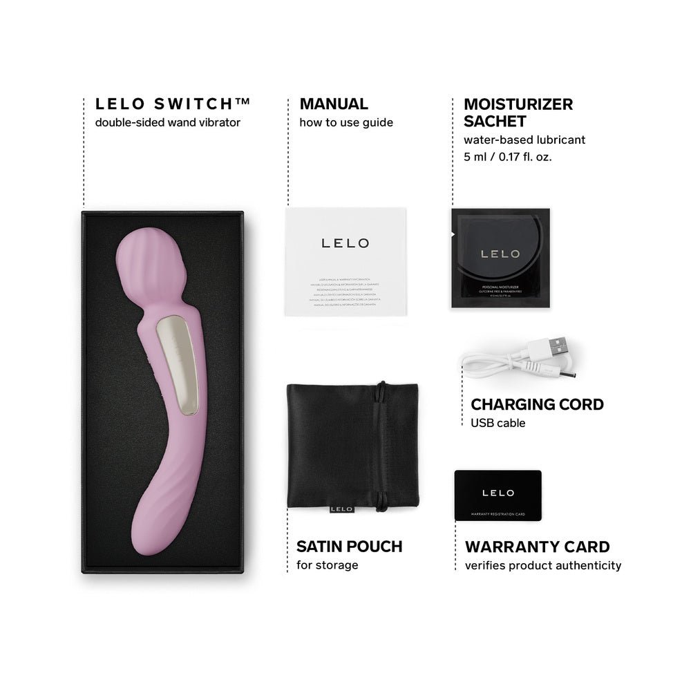 LELO SWITCH Double-Sided Wand Vibrator Soft Pink - Image 7