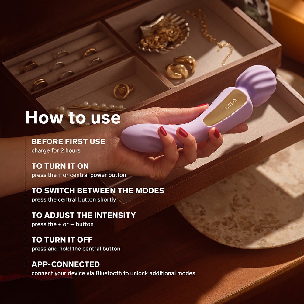 LELO SWITCH Double-Sided Wand Vibrator Soft Pink - Image 10