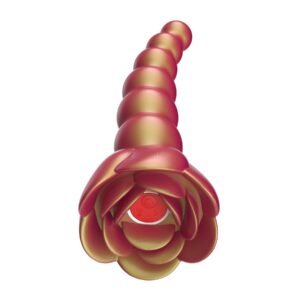 Alternative view of Adam & Eve Beaded Rose Blossom Silicone Anal Vibrator