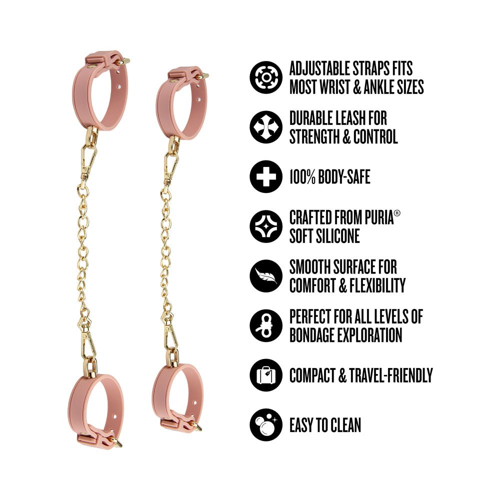 Temptasia Ardor Wrist & Ankle Restraints Pink - Image 7
