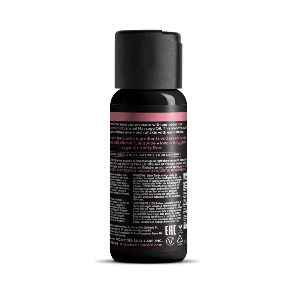 Wicked Wild Rose+Sandlewood Massage Oil 4 oz. - Image 2