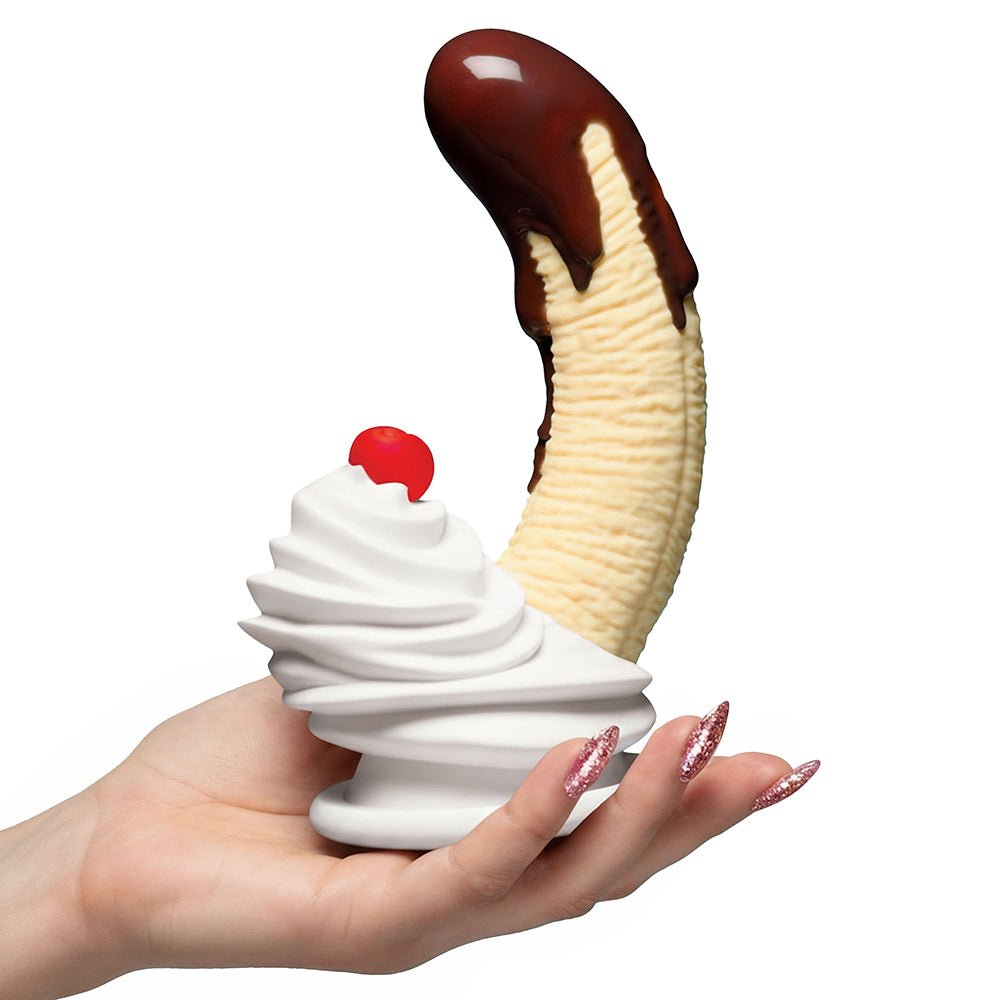 Simply Sweet Chocolate Dipped Banana Split Premium Silicone Dildo - Image 8