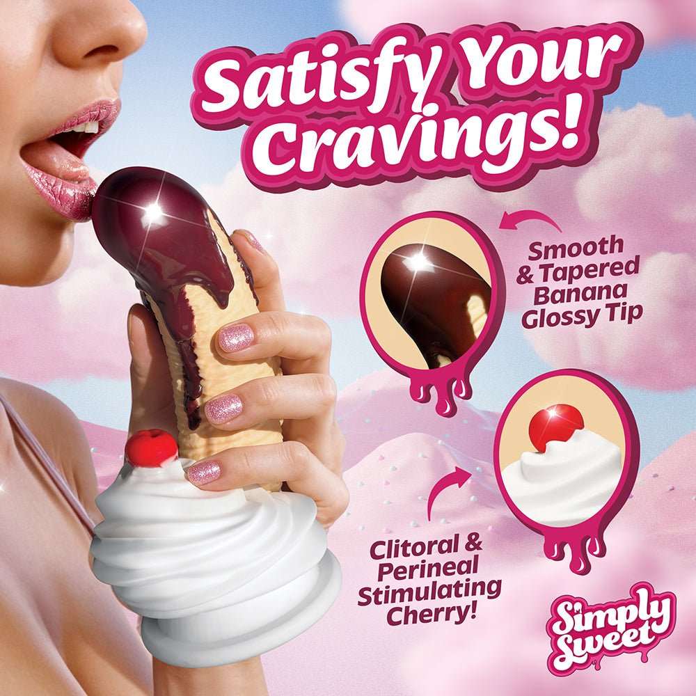 Simply Sweet Chocolate Dipped Banana Split Premium Silicone Dildo - Image 9