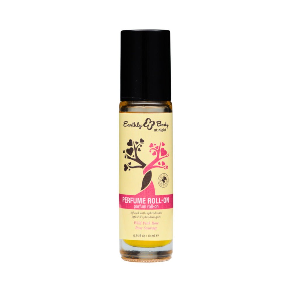 Earthly Body at Night Aphrodisiac Roll-on Perfume Wild Pink Rose 0.34 oz.