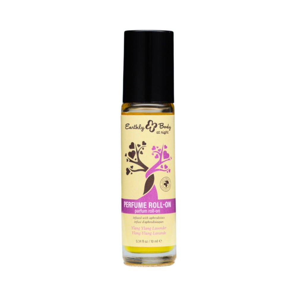 Earthly Body at Night Aphrodisiac Roll-on Perfume Ylang Ylang Lavender 0.34 oz.