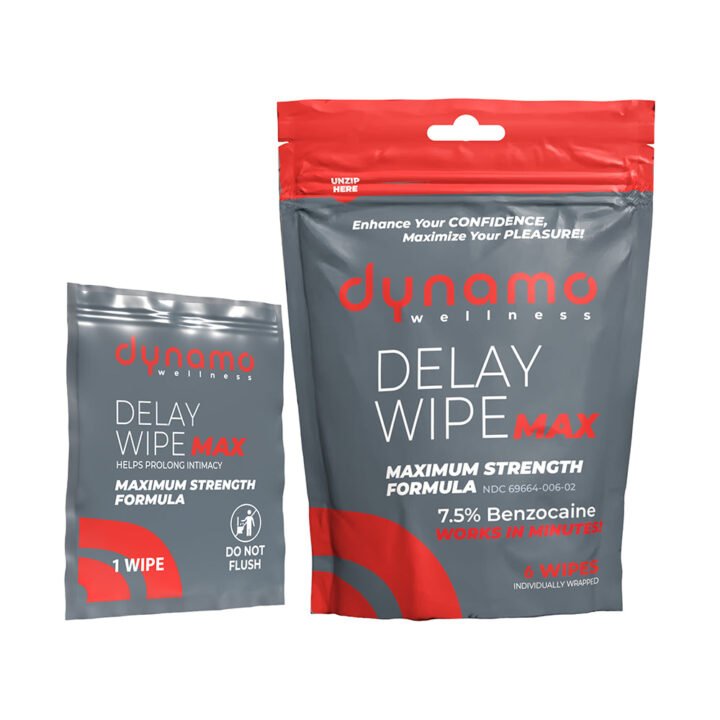 Dynamo Wellness Maximum Strength Delay Wipe 7.5% - 6 Pack
