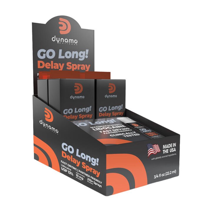 Dynamo Wellness Delay Spray - 12 Pack in POP box