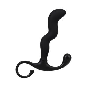 Alternative view of OptiMALE Zig Zag Silicone P-Massager Black