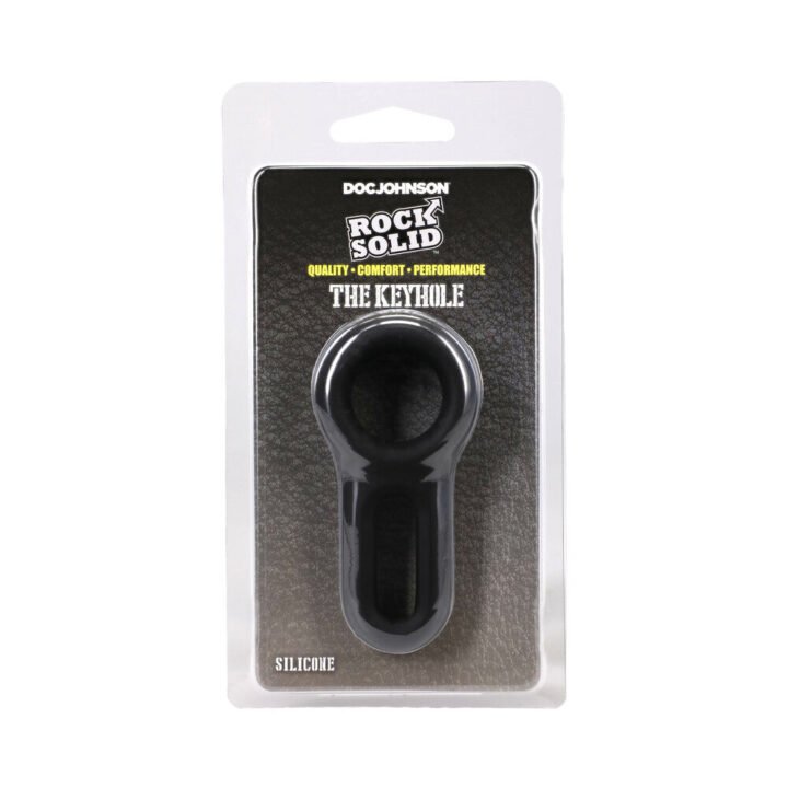 ROCK SOLID The Keyhole Silicone C-Ring Black