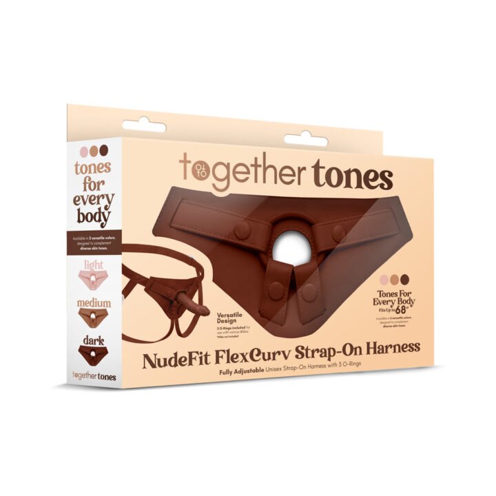 Together Toy NudeFit FlexCurv Strap-On Harness Dark