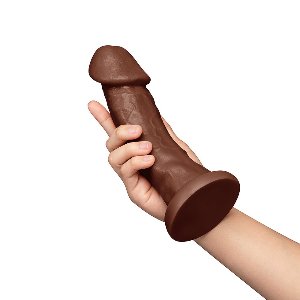 Together Toy 9 in. Realistic Dildo Dark - Image 10