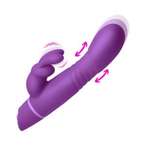 Alternative view of BANG! Silicone Rabbit Vibrator Purple