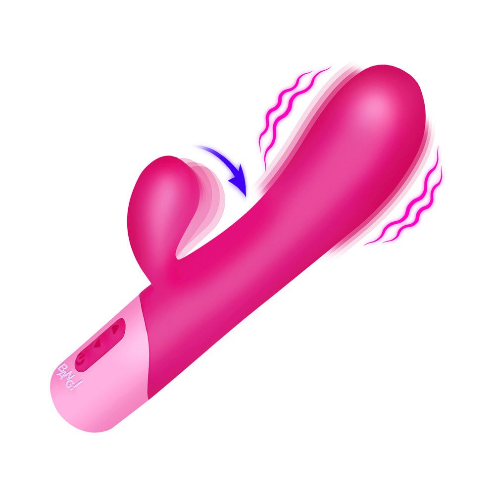 BANG! Clit Tapping Vibrating Rabbit Pink - Image 2