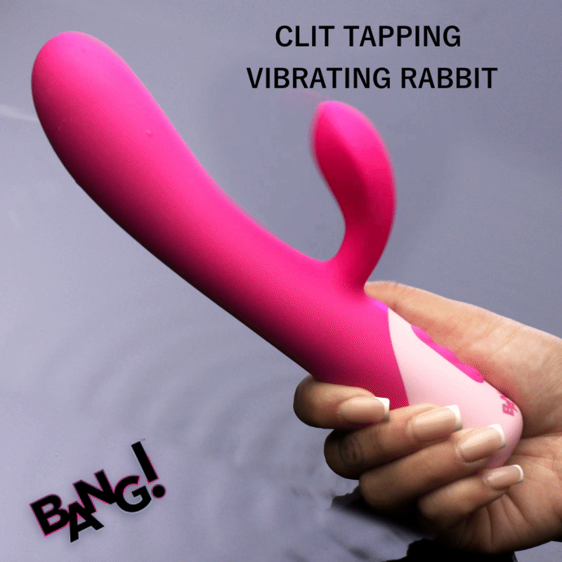 BANG! Clit Tapping Vibrating Rabbit Pink - Image 9