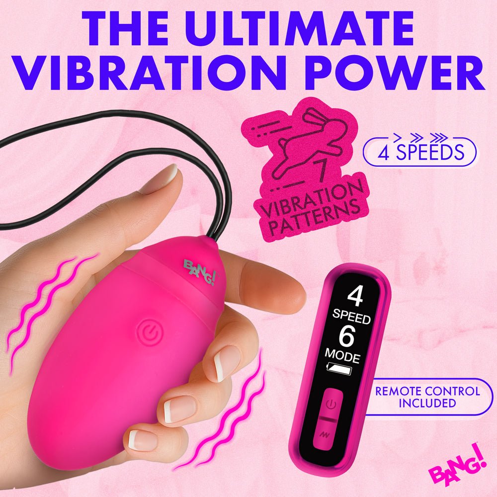 BANG! Vibrating Silicone Egg with Digital Remote - Image 6