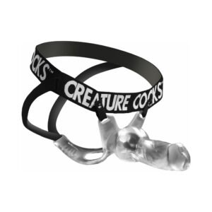 Alternative view of Creature Cocks Snow Wolf Hollow Strap-On with Harness