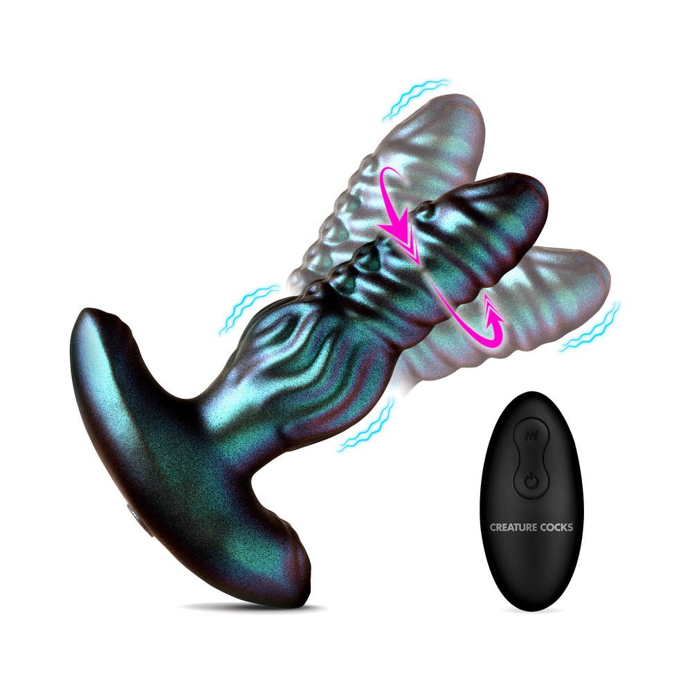 Creature Cocks Octo-Squirm Vibrating & Squirming Silicone Anal Plug - Image 3