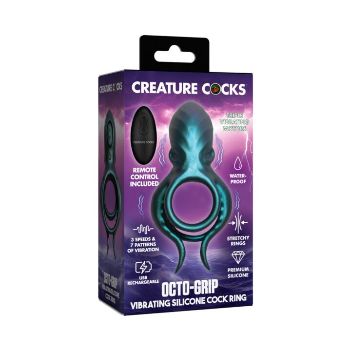 Creature Cocks Octo-Grip Vibrating Silicone Cock Ring