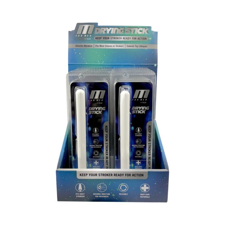 M for Men Drying Stick White 12pcs Counter Display