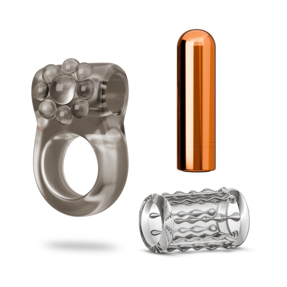 Stay Hard Vibrating Cock Ring Set with Sleeve 1 - Image 2