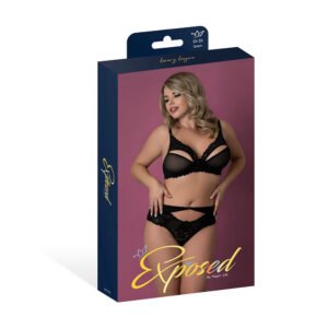 Magic Silk Rush Bra & Panty Set Black Queen Size