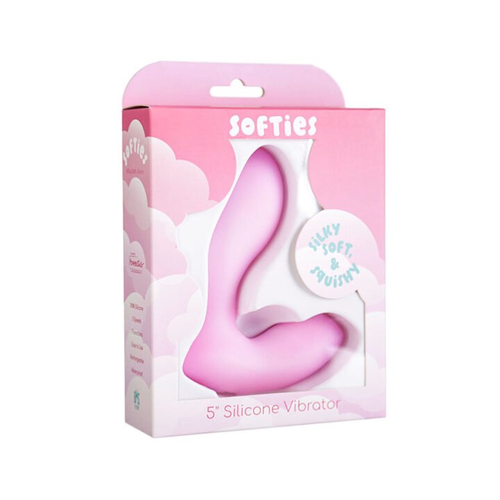 Softies Silicone Vibrator 5 in. Pink
