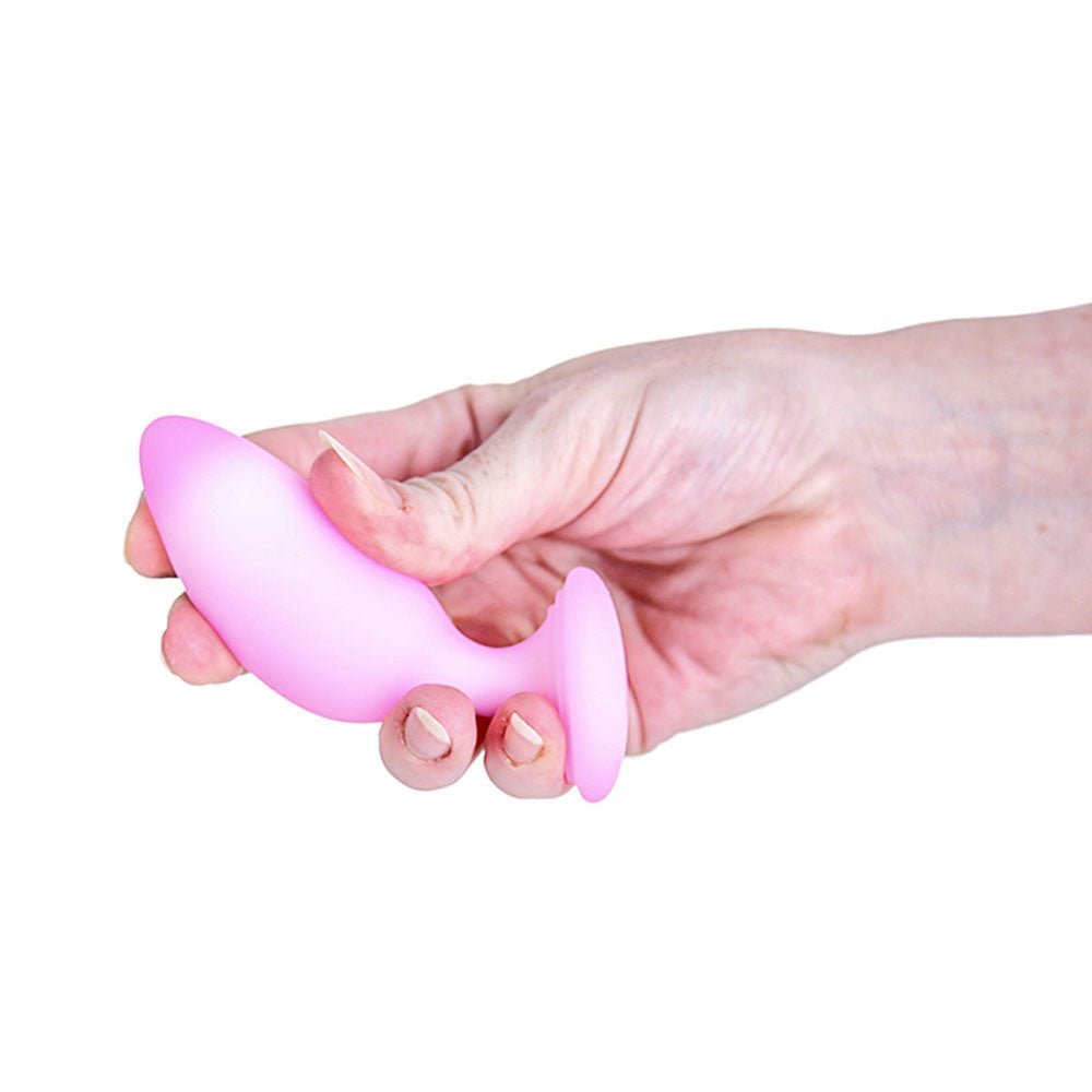 Softies Dual Layer Butt Plug 4 in. Pink - Image 5