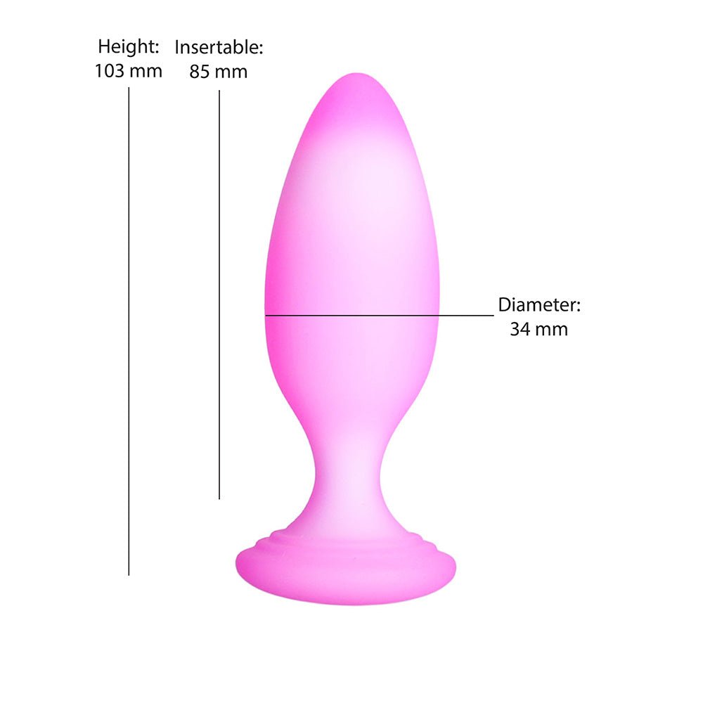 Softies Dual Layer Butt Plug 4 in. Pink - Image 6