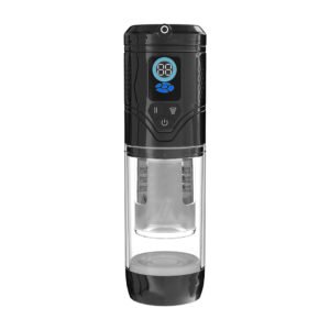 Alternative view of PUMPED Sensurge Automatic Rechargeable Heating Suction Masturbator Black