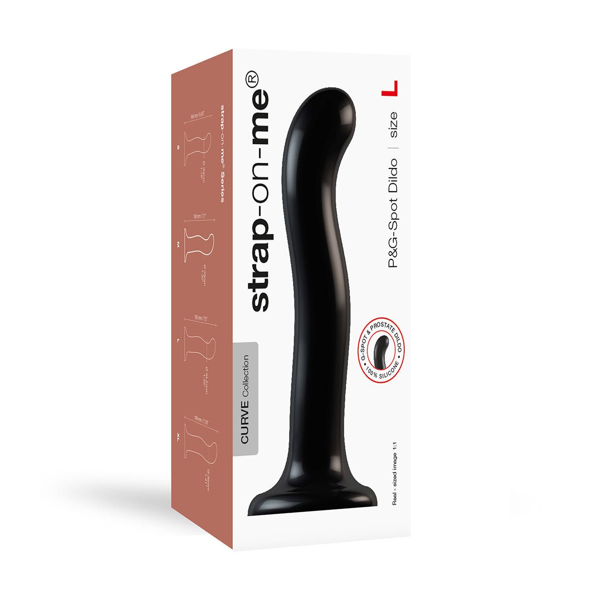 Strap-On-Me P&G-Spot Dildo Black Large - Image 8
