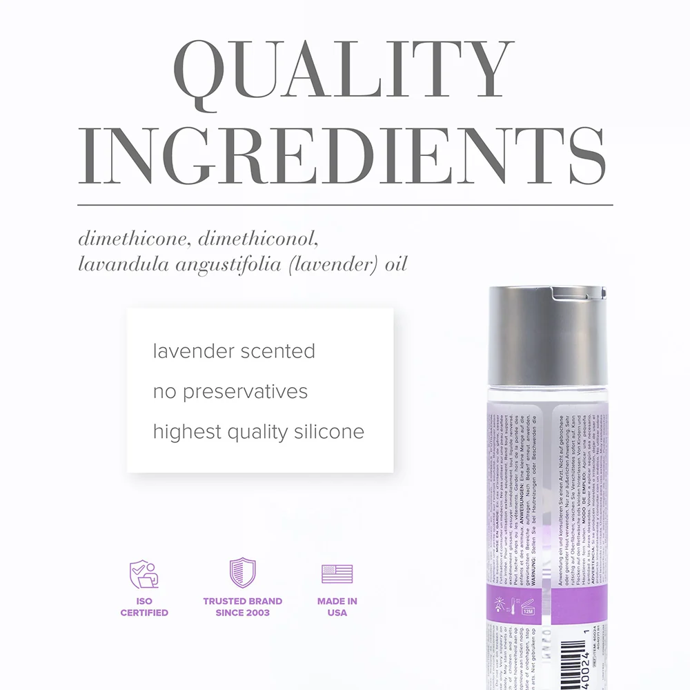 JO All-In-One Sensual Massage Glide Lavender 4 oz. - Image 5