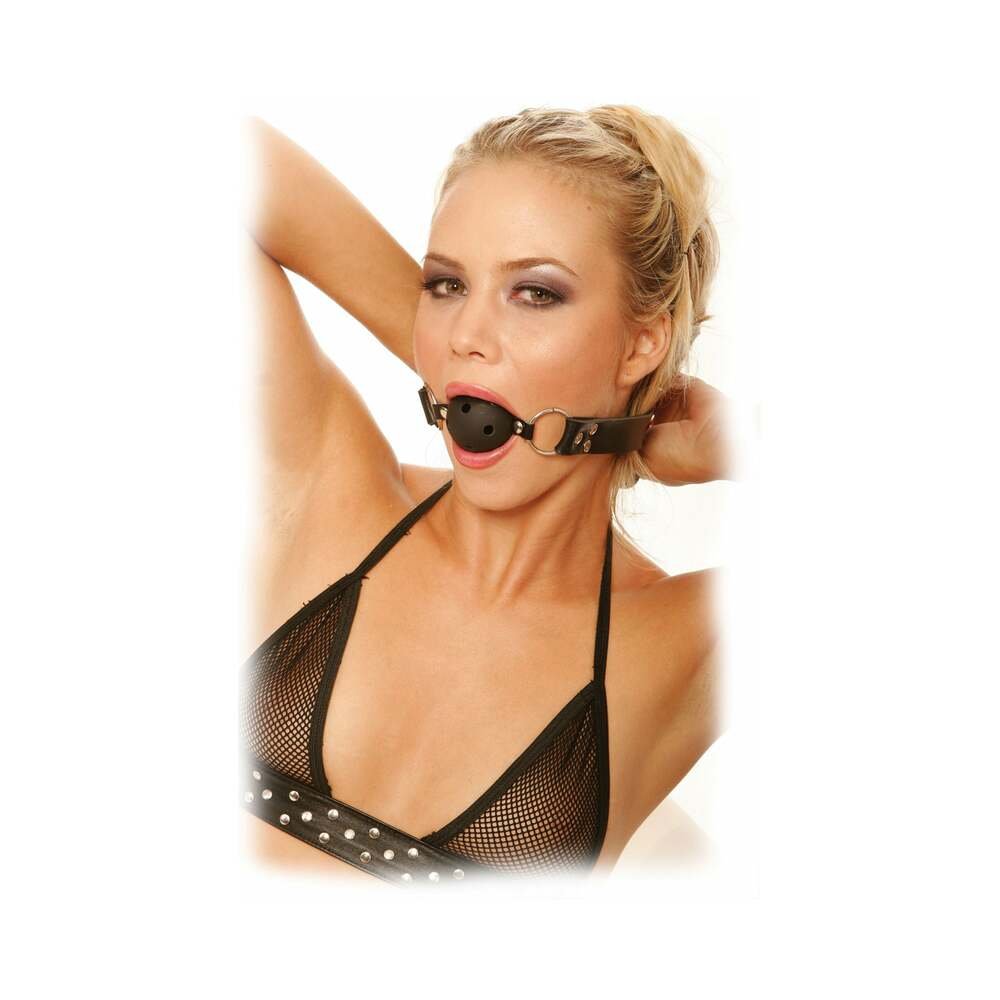 Fetish Fantasy Series Adjustable Breathable Ball Gag Black - Image 6