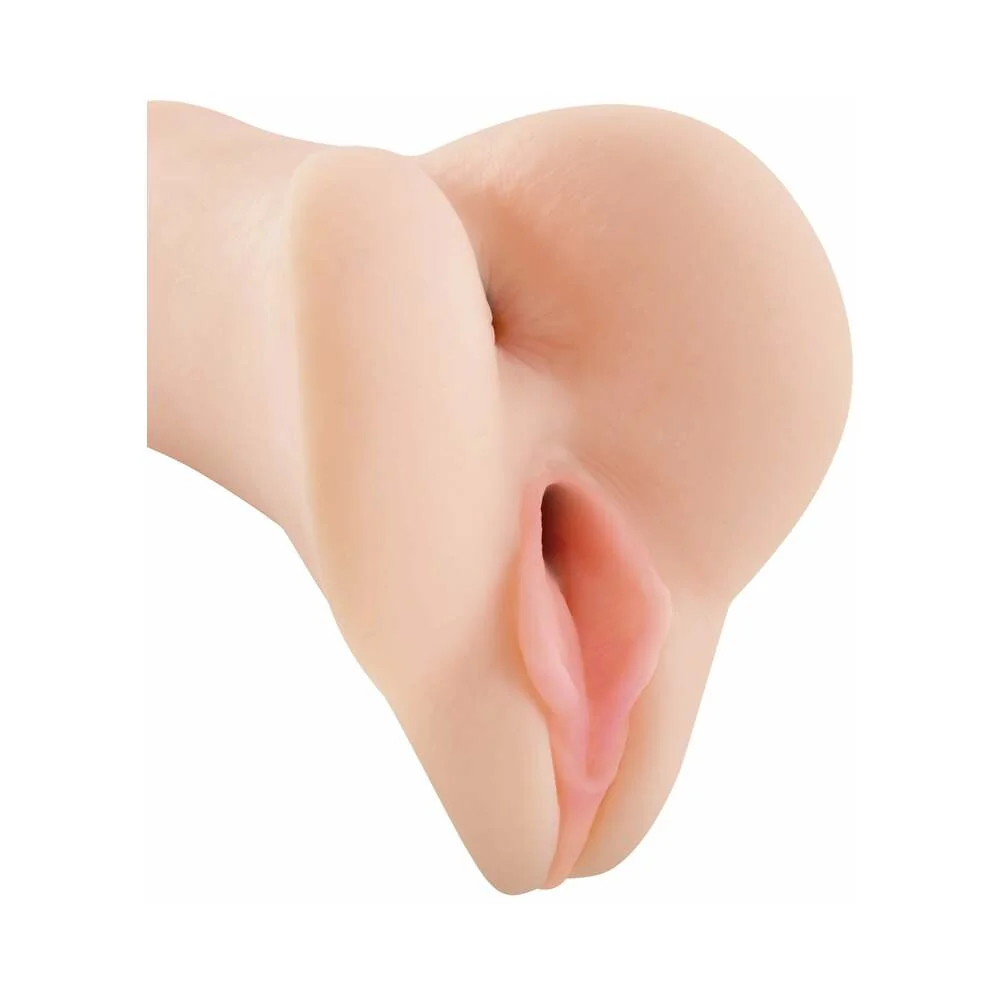 PDX Vibrating Freshman Fuckhole Remote-Controlled Vaginal Stroker Beige - Image 5