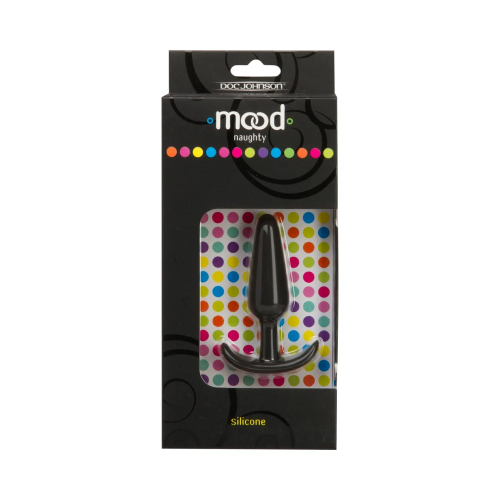 Mood - Naughty - Small Black Silicone Butt Plug - Image 5