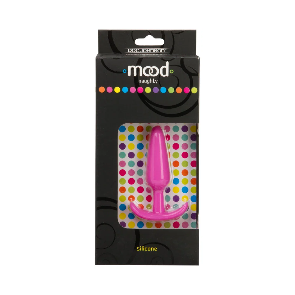 Mood - Naughty - Small Pink Silicone Butt Plug - Image 5