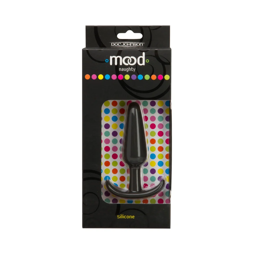 Mood - Naughty - Medium Black Silicone Butt Plug - Image 5