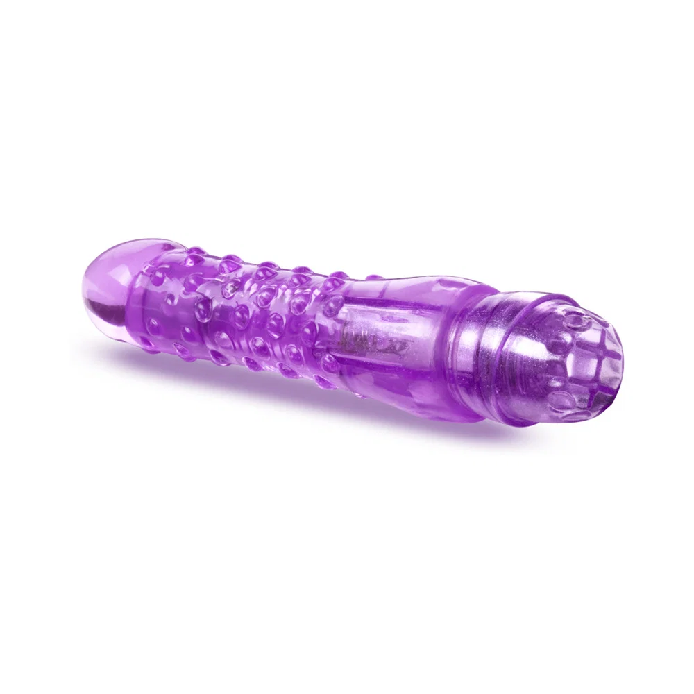 Naturally Yours Bump n'' Grind Textured Slimline Vibrator Purple - Image 9
