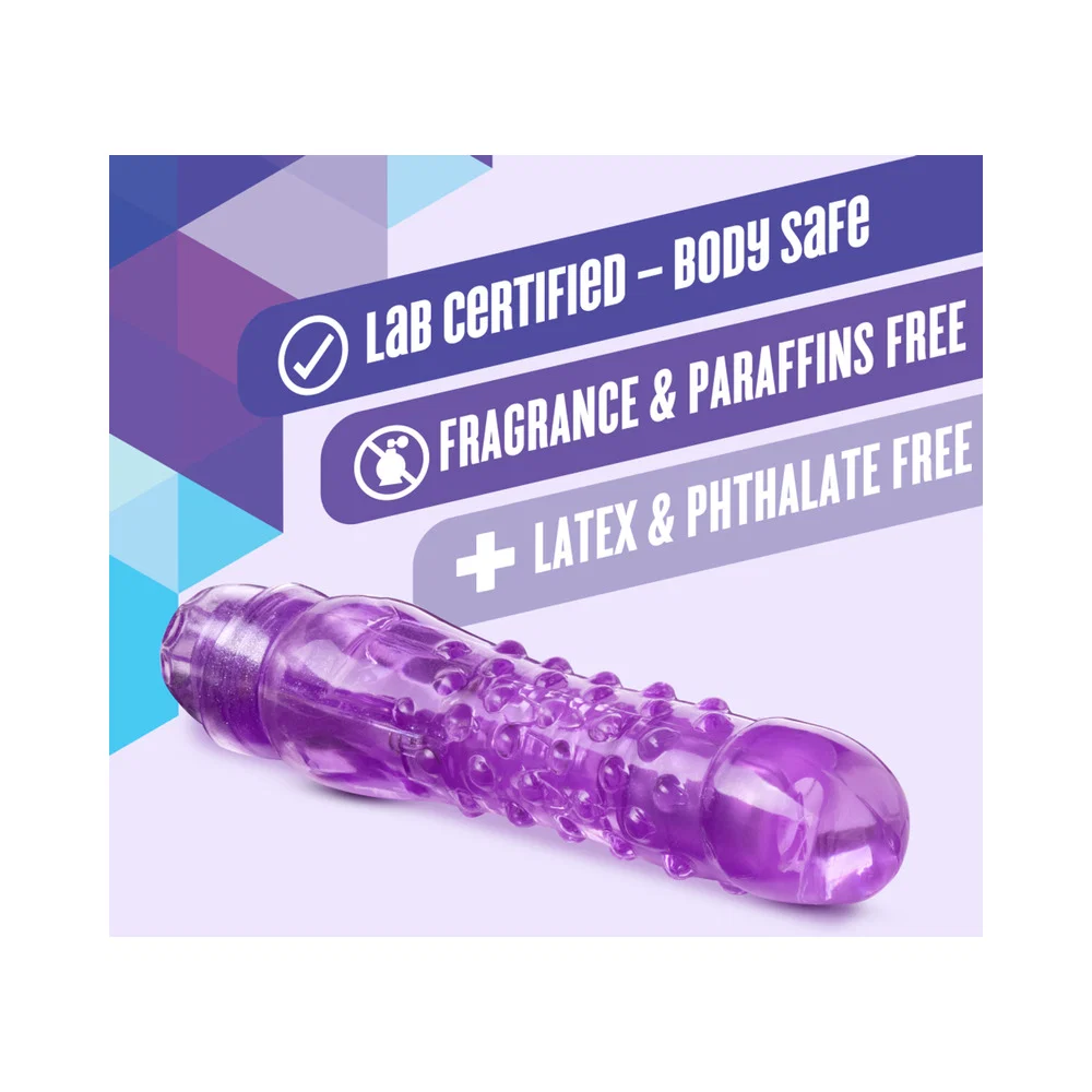 Naturally Yours Bump n'' Grind Textured Slimline Vibrator Purple - Image 10