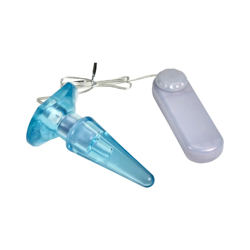 B Yours Basic Anal Pleaser Remote-Controlled Vibrating Anal Plug Blue - Image 8