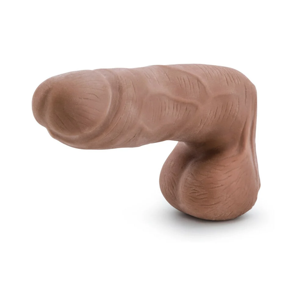 Au Naturel Carlito 5 in. Posable Dual Density Dildo with Balls Tan - Image 12