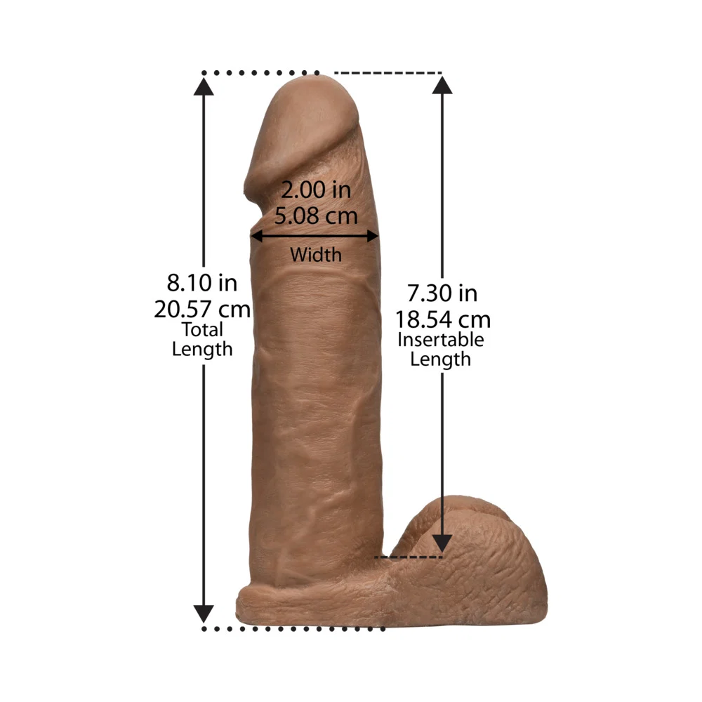 Vac-U-Lock - 8-Inch ULTRASKYN Cock Brown - Image 7