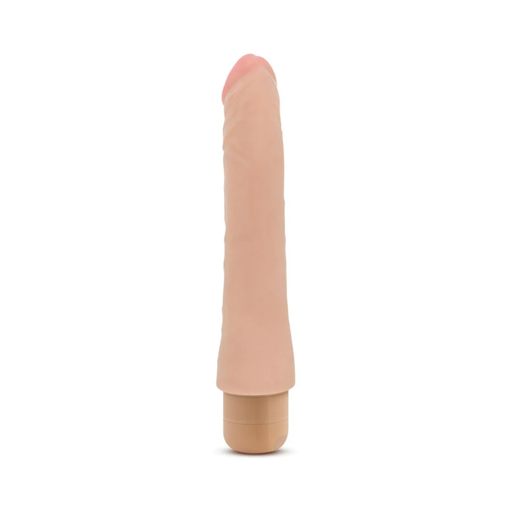 X5 Plus Mambo Vibe Realistic 9.25 in. Vibrating Dildo Beige - Image 10