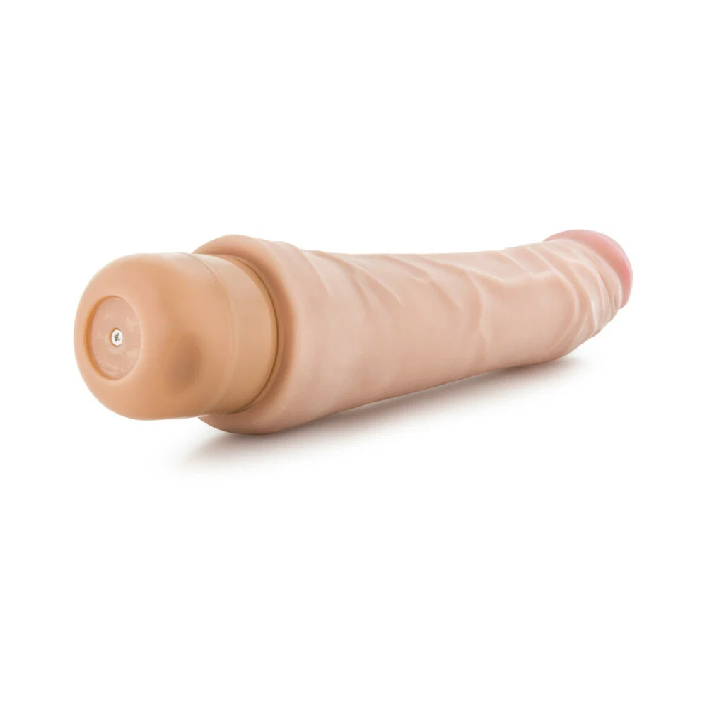 X5 Plus Mambo Vibe Realistic 9.25 in. Vibrating Dildo Beige - Image 12