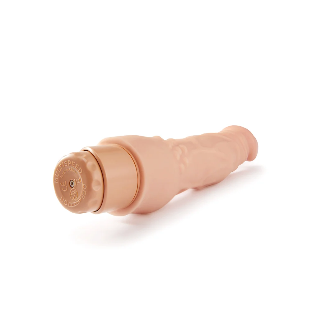 Dr. Skin Cock Vibe 4 Realistic 8 in. Vibrating Dildo Beige - Image 13