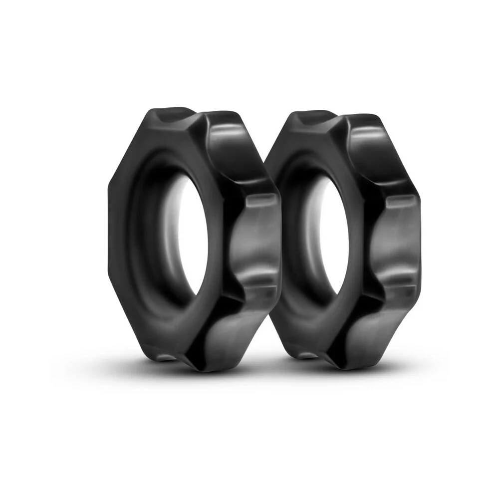 Stay Hard Nutz Cockring 2-Pack Black - Image 6