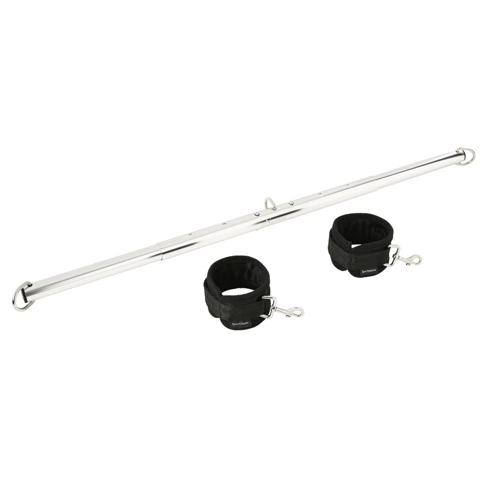 Sportsheets Expandable Spreader Bar & Cuffs Set Black - Image 9
