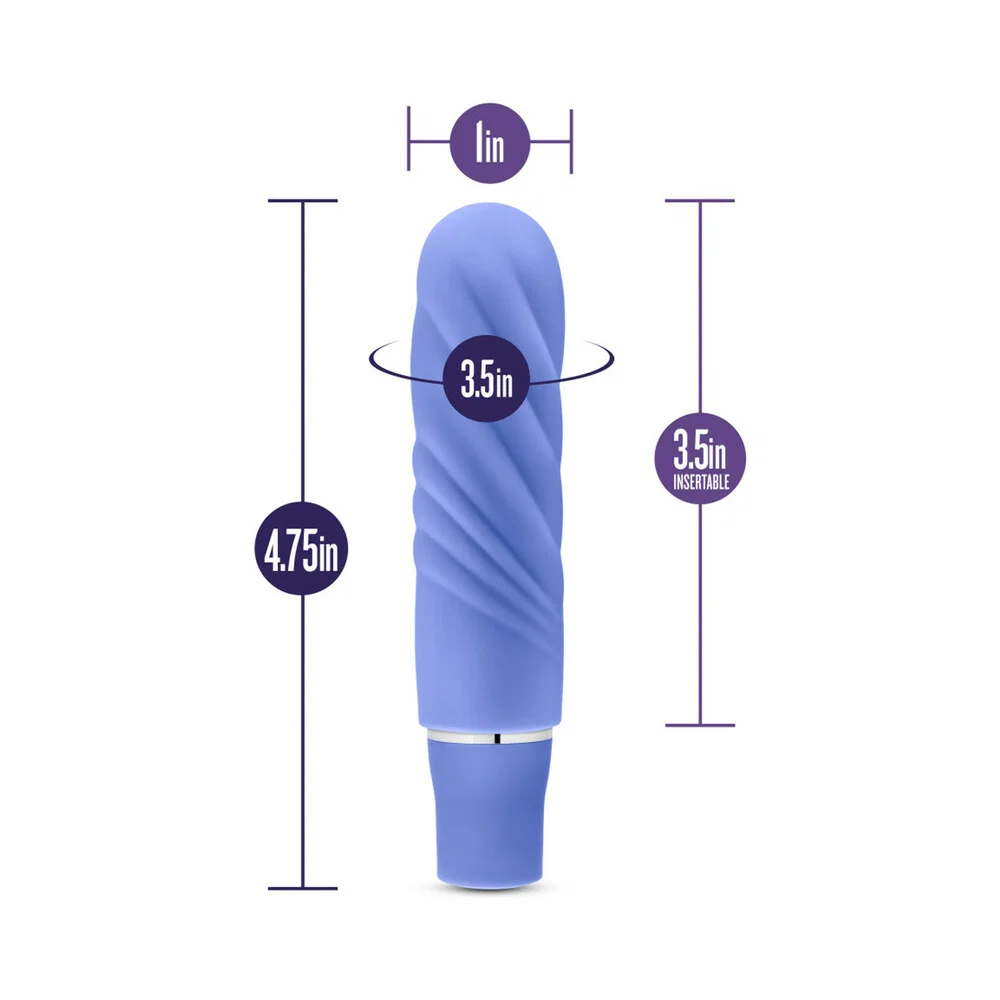 Luxe Nimbus Mini Silicone Vibrator Periwinkle - Image 13