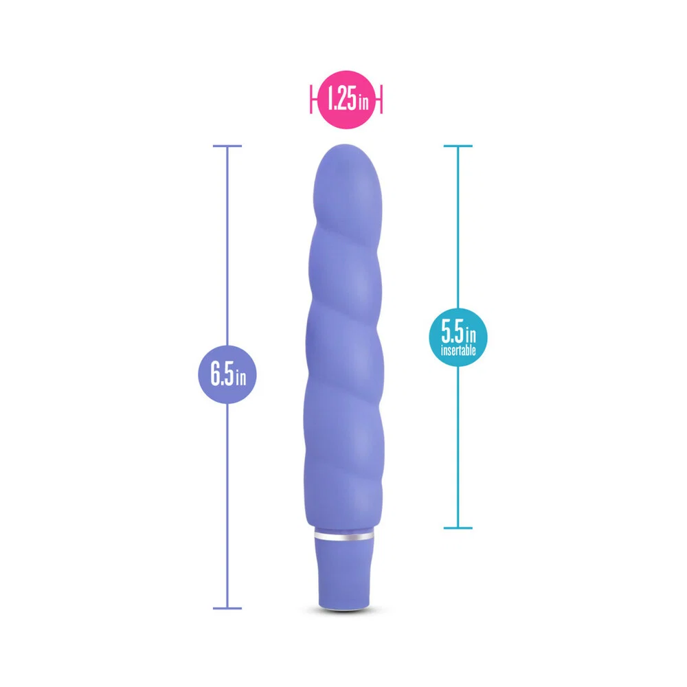 Luxe Anastasia Silicone Slimline Vibrator Periwinkle - Image 9